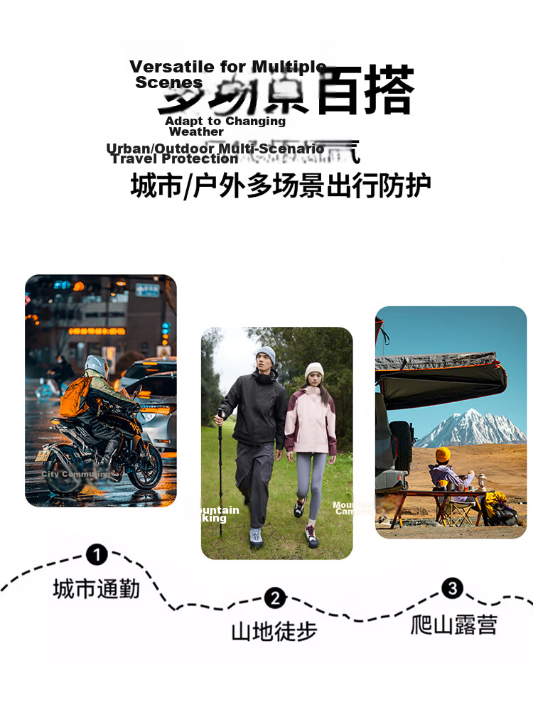 TUCANO Men's 3XL Gray 3-in-1 Outdoor Hiking Jacket Windproof Waterproof Autumn Shell 10