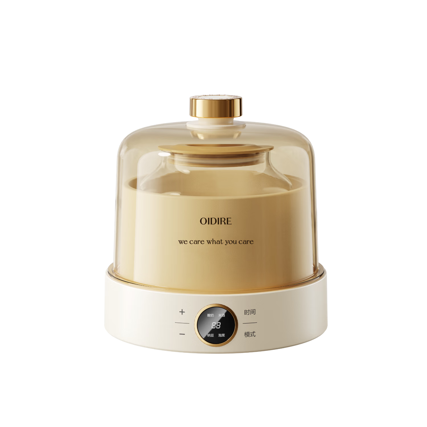 OIDIRE Yogurt Maker Home Fully Automatic Yogurt Fermentation Machine Natto Rice Wine Kimchi Fermentation Pet Water Dispenser 1L Full Glass Inner Tank ODI-SA23