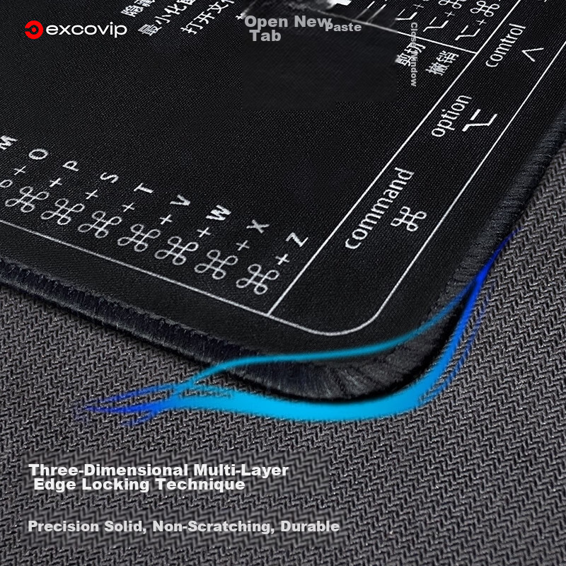 EXCO Extra Large Quick Access Mouse Pad for Office, Word, Computer CDR, Long Table Cloth, PS Complete Set, Excel Border PPT Keyboard 8344 3