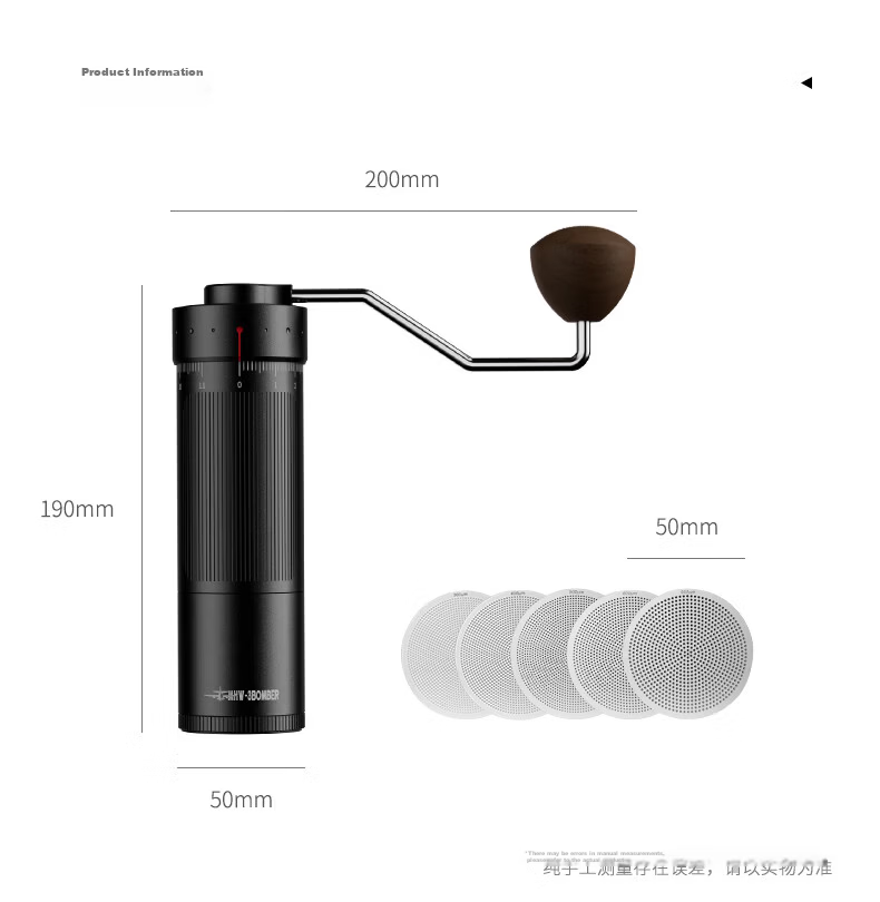 MHW-3BOMBER Portable Coffee Maker Set, 10 Pieces, Hand-Drip Coffee Pot, Manual Coffee Grinder, Smart Coffee Scale for Outdoor Use 17