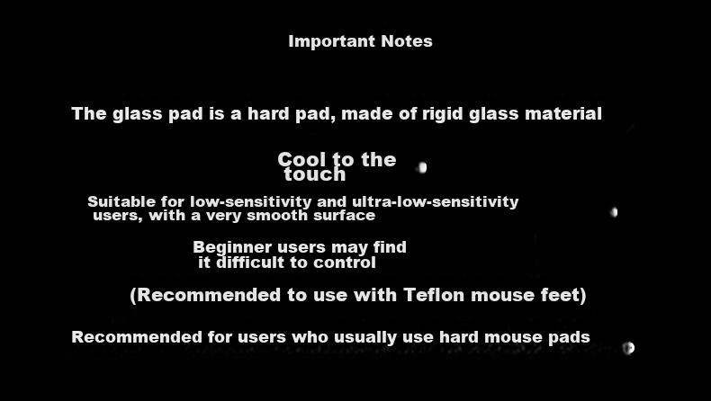 CAPERE Waterproof Fully Tempered Micro-Etched Glass Mouse Pad Gaming Mat Non-Slip PU Base Esports Star String [Medium] Glass Pad / Starry Black 350x250mm 1