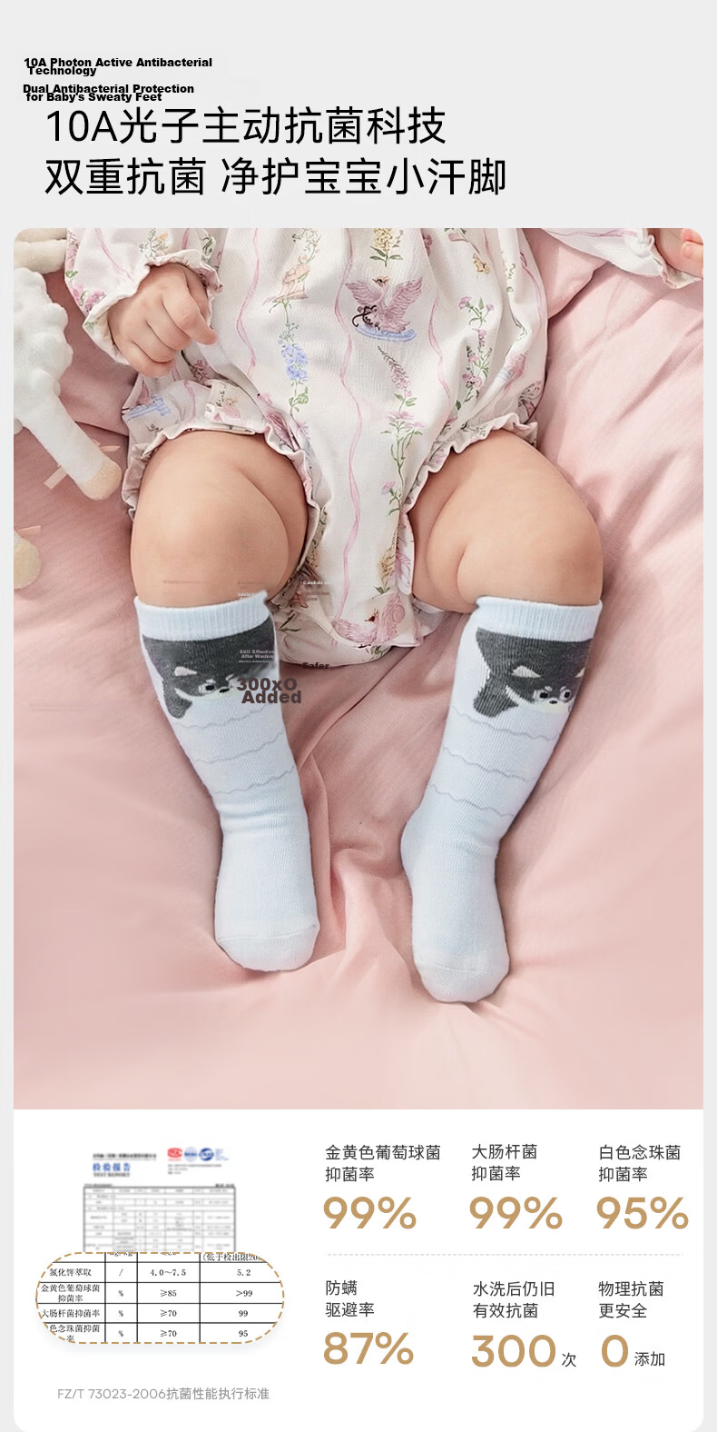 EMXEE Baby Socks Autumn Winter Non-Restrictive Long Socks Newborn Infant Knee-High Fleece-Lined Socks for Boys and Girls 3 Pairs 3