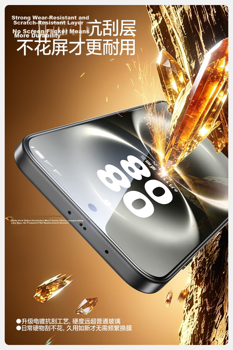Shanmo Tempered Glass Screen Protector for Huawei Mate60, Dust-Free Installation Tool, High Definition Anti-Explosion Anti-Fingerprint Screen Protective Film, Quick Installation Dust-Free Chamber 2-Piece Set 8