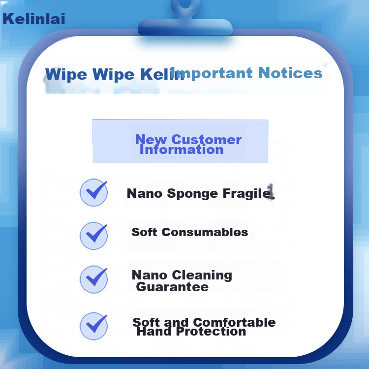 Kelinlai Cleaning Cloth, Klin Nano Sponge Melamine Scrubber, 4x9x14cm, 2 Pieces, Kitchen And Bathroom Cleaner, Stain Remover, Magic Eraser 1