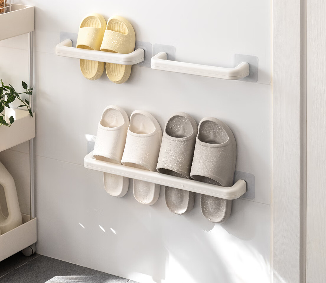 Lanjiaoluo Toothbrush Holder, Bathroom Wall-Mounted without Drilling, Bathroom Toothbrush Rack + Mouthwash Cup 11