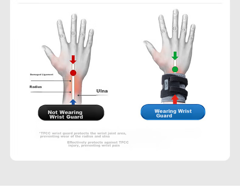 Li-Ning Wrist Support TFCC Tendonitis Fitness Wrist Brace Sports Injury Stabilizer Badminton Bench Press Compression Sleeve 9