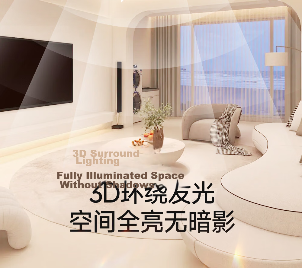 GUJIA LED Ceiling Light Luxury Crystal Imitation Eye Protection PR Light Living Room Bedroom Lamp 50CM - Three Colors [Installation Included] 16