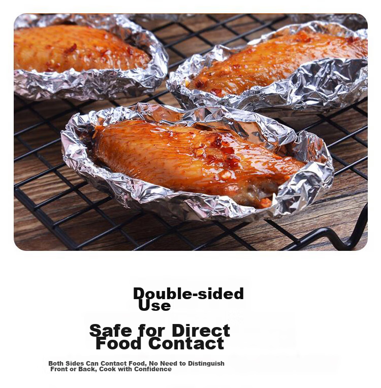 Suncojia Aluminum Foil, Tin Foil 10 Meters, Non-Stick Baking Paper, Baking Parchment, Air Fryer Paper, Barbecue Accessories 4