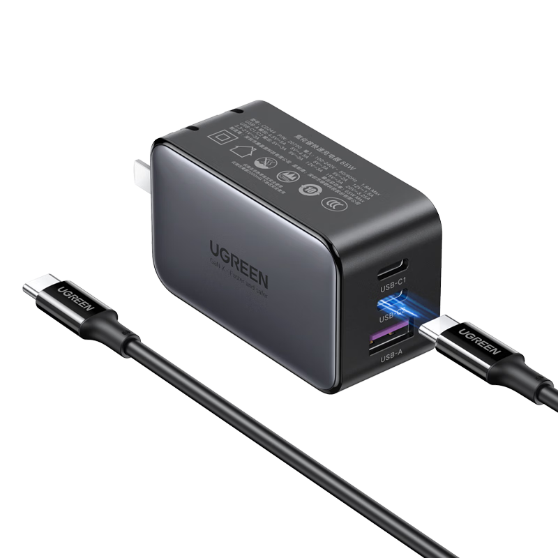 UGREEN 65W GaN Charger Set PD 40/45W Type-C Fast Charger for Apple 17, DJI, Samsung Phones, MacBook Pro Laptop