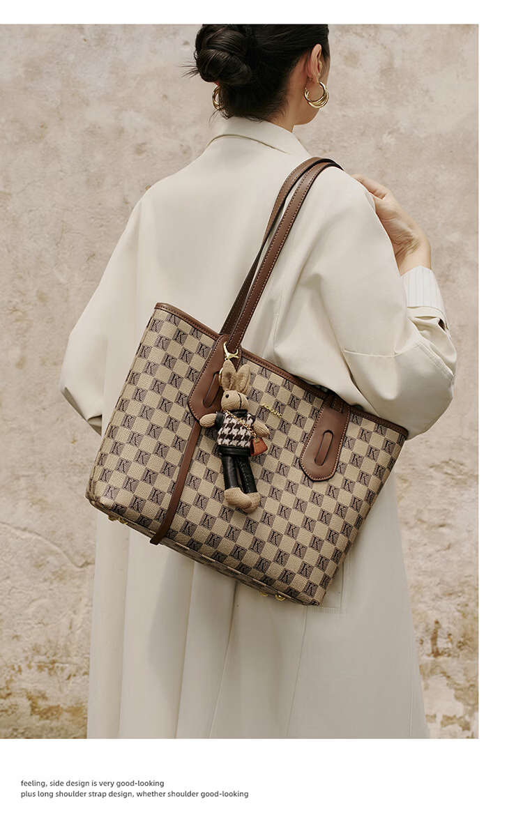 Aokang Women's Bag Fashionable Vintage Floral Tote Light Luxury Commuter Shoulder Bag Birthday Gift for Girlfriend Wife 15