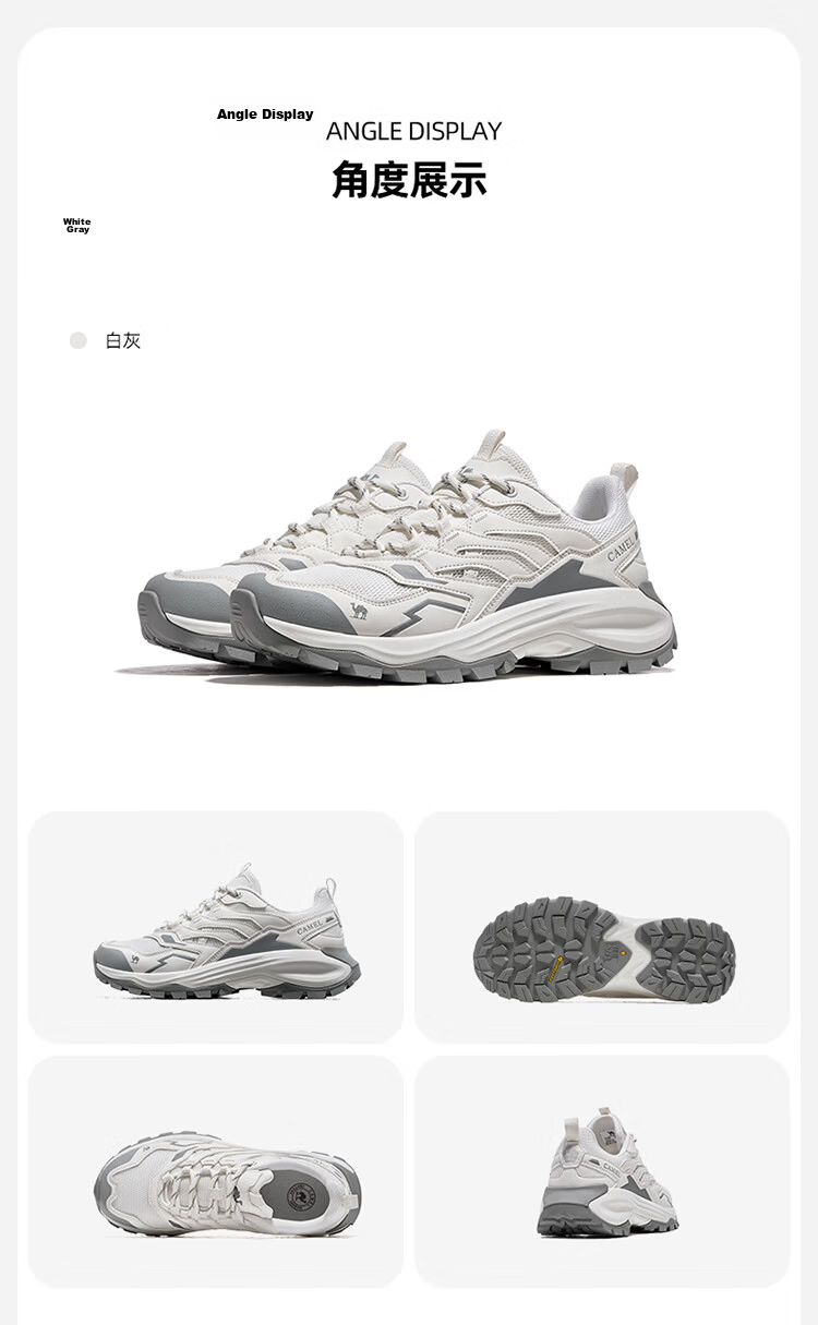 CAMEL [Buyu PRO] Outdoor Hiking Shoes for Men And Women, Breathable Casual Shoes, Non-Slip Wear-Resistant Sports Footwear 17