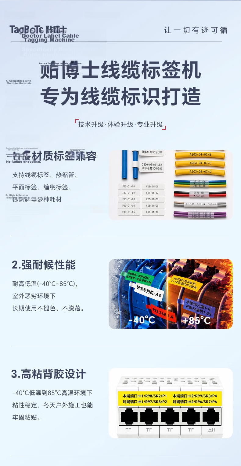 Handylabels Q Series Ribbon Thermal Transfer Label Printer Ribbon, Continuous Label Paper, White Background with Black Text, Continuous Label, 12mm*7.5m 4