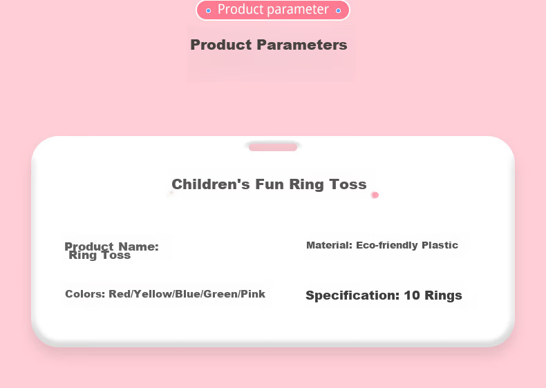 COODORA Ring Toss Toy for Children, Outdoor Educational Interactive Tower Building Toy for Ages 3-6, Personalized Interactive Gift 14