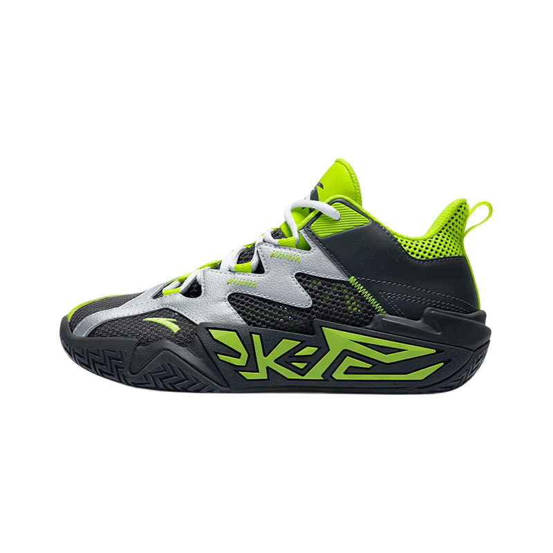 Anta Kids Boys Sports Shoes 2026 Summer Breathable Mesh Durable Cement Basketball Shoes A12621102