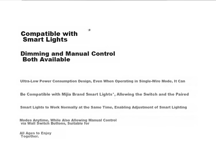 MI Smart Switch (Dual) for Mijia, Ultra-Long Lifespan, Switch Panel, Requires Gateway 8
