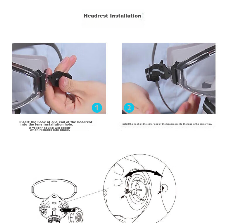 Anshuangli Heavy-Duty Dust Mask KN95 Industrial Dust Particle Respirator Grinding Welding Protective Gas Mask 308 Mask + Anti-Fog Goggles + 20 Dust Filter Pads 18