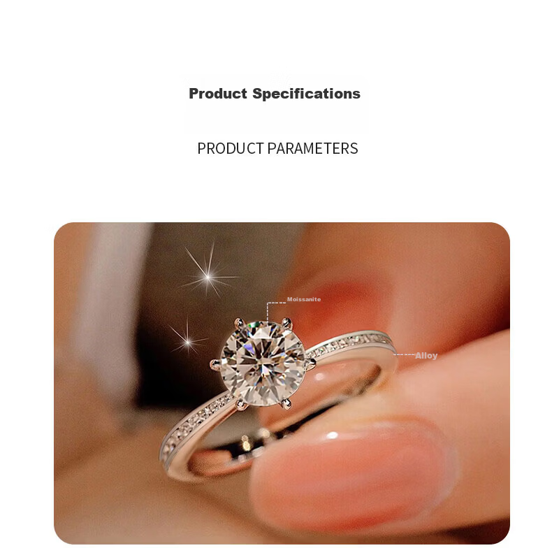 Kovni Moissanite Ring for Women 2026 New Anti-Allergy Fade-Resistant Lightweight Luxury Birthday Gift for Girlfriend 14