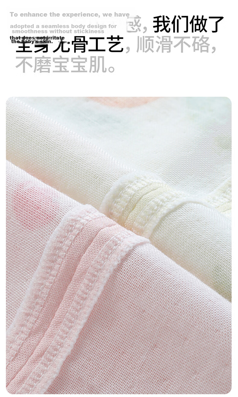 Betis Baby Clothes Summer Thin Newborn Short Sleeve Bamboo Cotton Gauze Romper Pajamas 12