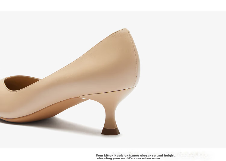 Laird & Sand 26 Spring Summer Fashion Elegant Commuter Low-Cut Stiletto Pumps Women Single Shoes 6M52301 Off-White OWK 38 10