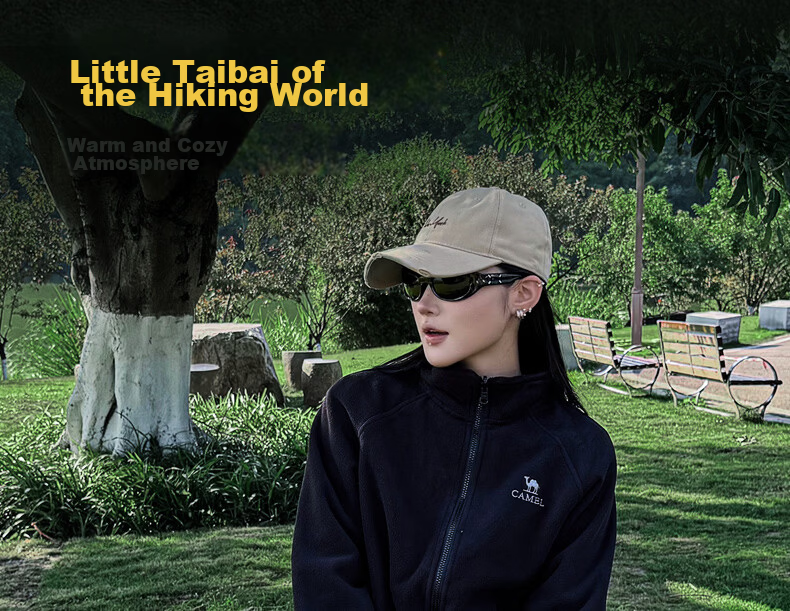 Camel Dragon Outdoor Jacket Women Wang Junkai Same Style Single Layer Mountaineering Jacket M34CAFO730C 19