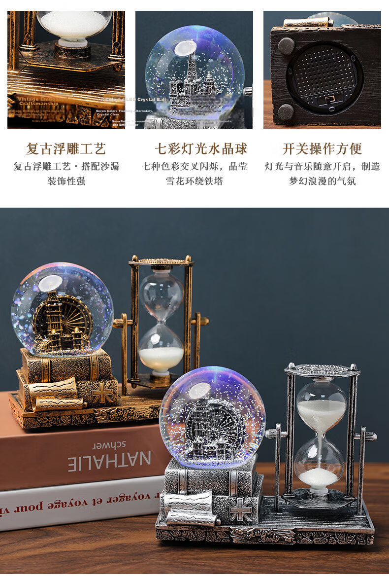 Beimuxing Valentine's Day Birthday Gift, Piano Music Music Box, Rotating Girl Toy for Ages 7-14, Present for Wife Or Childre 3