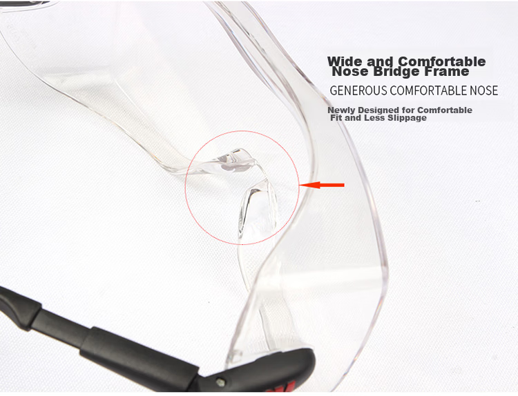 3M Protective Goggles, Dust And Fume Resistant, UV Protection, Safety Glasses, Impact-Resistant, Splash-Proof, for Factory And Laboratory Use, Clear Lenses, Suitable for Nearsightedness, 12308 6