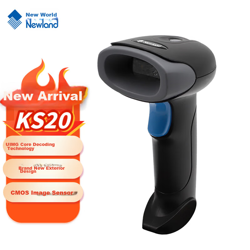 Newland NLS-KS20 Wired 1D/2D Barcode Scanner for Retail and Supermarket Payment and Inventory Management