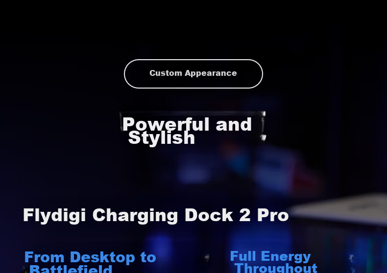Flydigi Octopus 5 Force Feedback Elite Wireless Game Controller with Adjustable Force Alloy Joystick [Limited Time Joystick Cap Set] Shadow Blade Zero 26