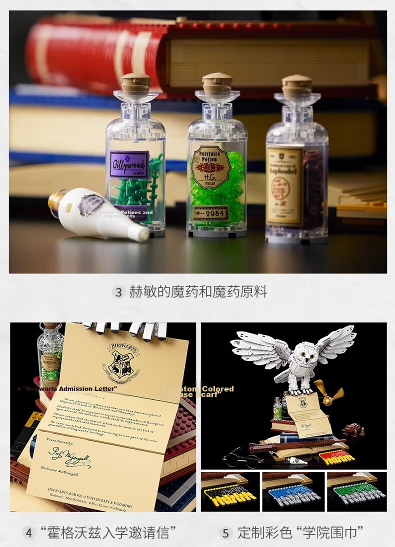 LEGO Building Blocks 76391 Hogwarts Classic Collection Harry Potter Hedwig Assembly Toy Qixi Festival Gift 7