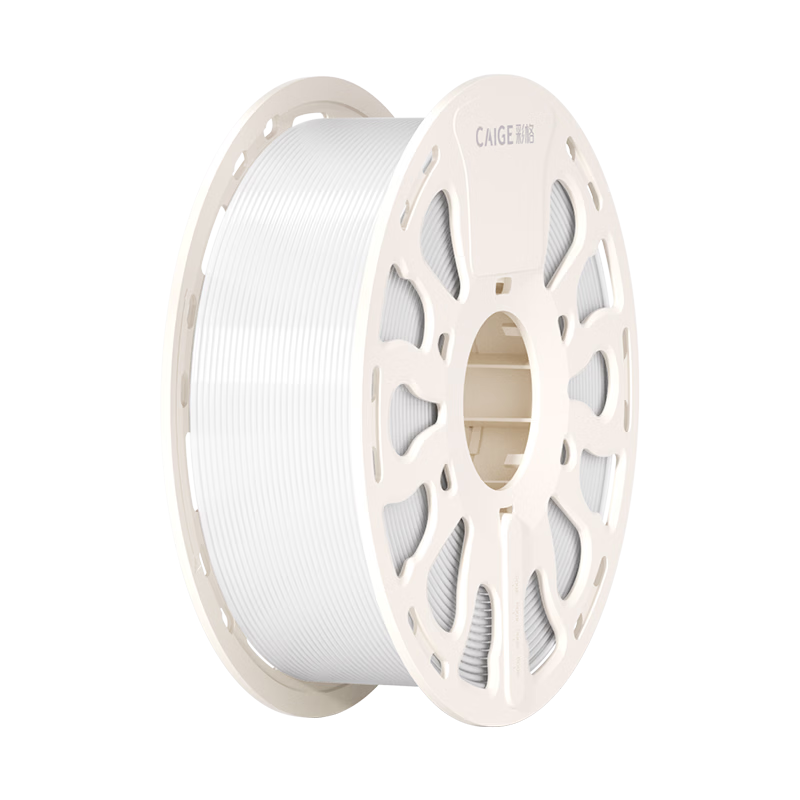 Caige 3D Printing Filament PETG 1.75mm Compatible with Tuozhu, Chuangxiang Sanwei, Duoku, Jiguang Erwo 3D Printer Filament Transparent White 1kg