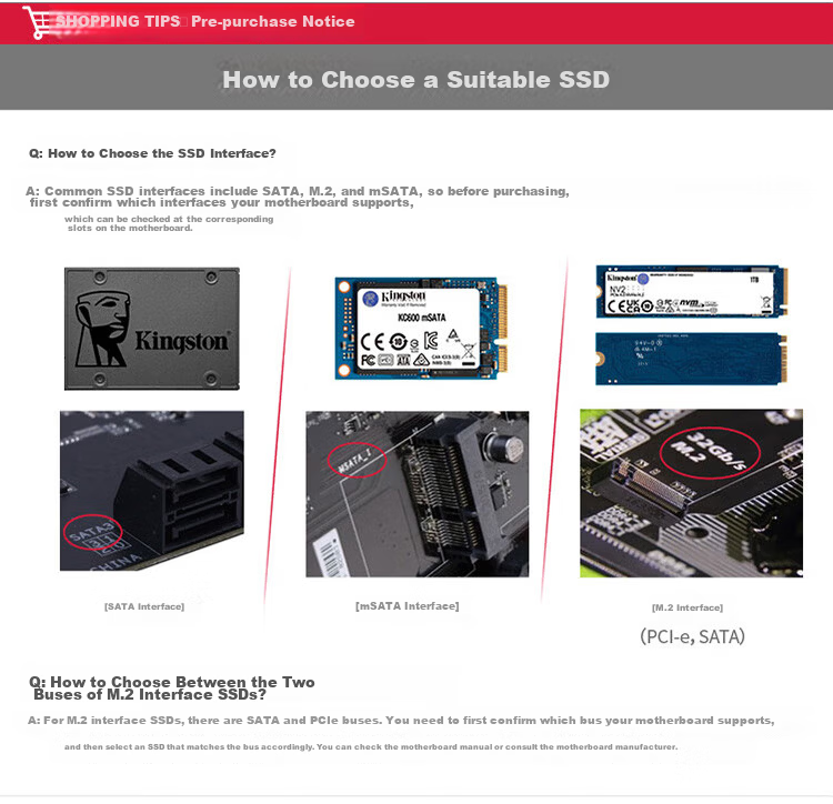 Kingston 1TB SATA3 SSD Solid State Drive, KC600 Series, Read Speed up to 550MB/s 6