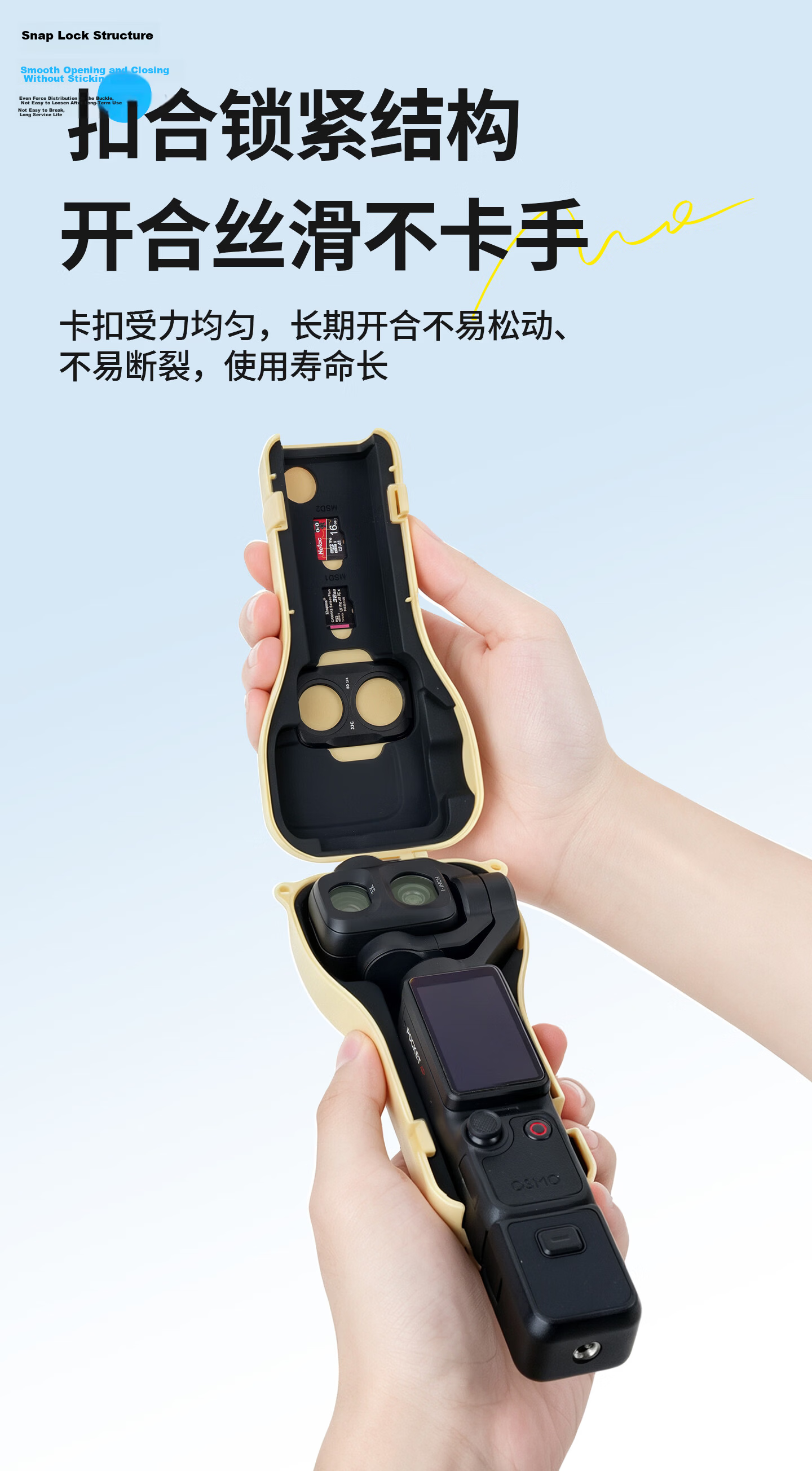 JJC DJI Pocket 4 Protective Case Pocket 3 Cover Penguin Stabilizer Multi-Function Expansion Handle Stand Charging Base Desktop Lanyard Accessories 7