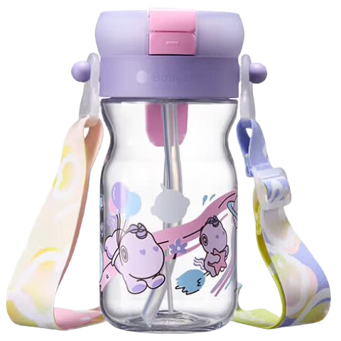 Babycare Children's Straw Cup Large Baby Spray Cooling Kindergarten Anti-Fall Portable Water Bottle 500ml School Use