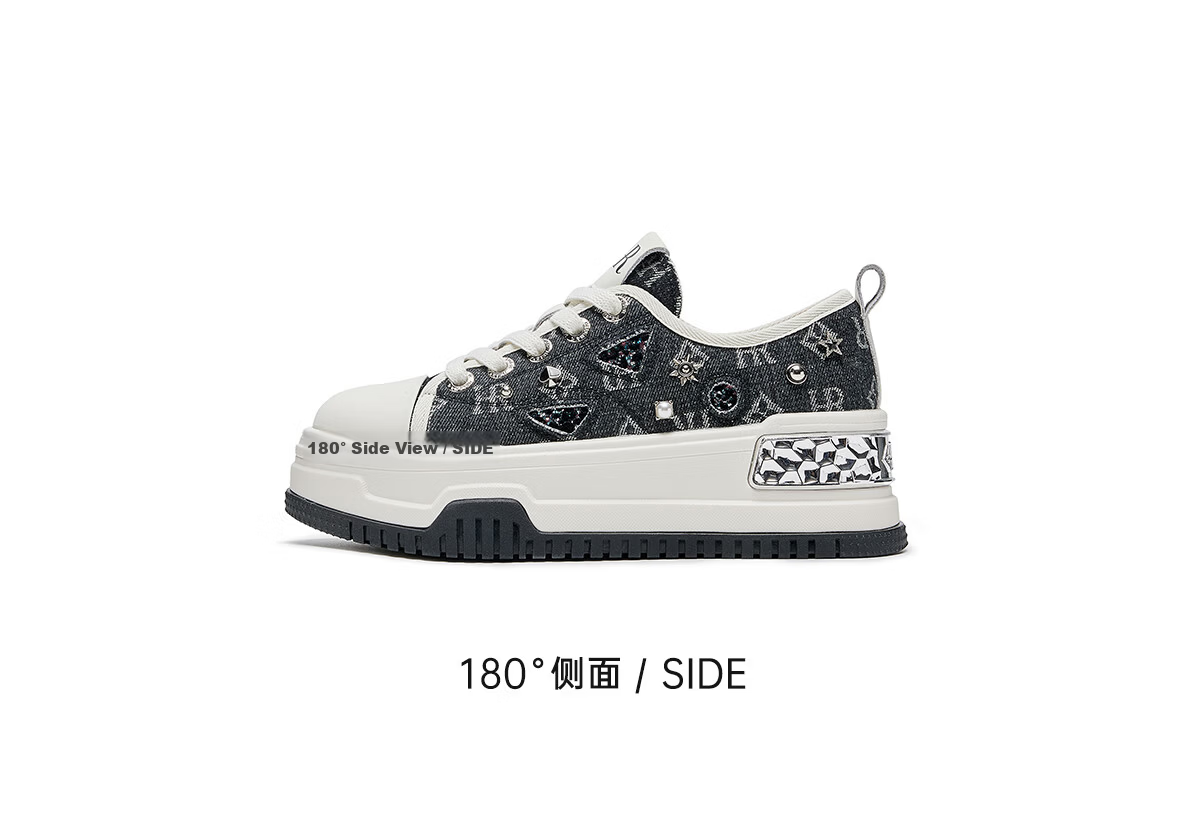 HR Helena Women's Shoes 2026 Autumn New Thick Sole Height Increasing Sneakers Comfortable Versatile Casual Shoes Black Beige Size 38 10