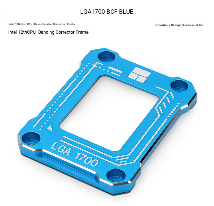 Thermalright LGA17XX-BCF BLUE Intel 12th 13th Gen CPU Bending Correction Anti-Bend Bracket Full Aluminum Alloy with TF7 2G Cooling Accessory 2