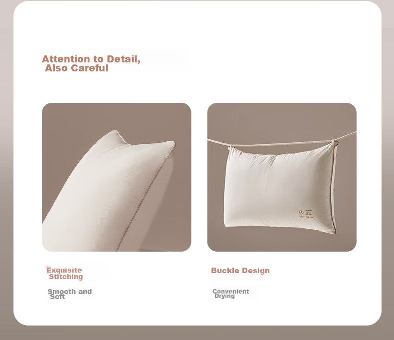 LUOLAI Home Textiles Pillow, Hotel-Grade Antibacterial And Anti-Mite Pillow, Adult Pillow, Tech-Spring Pillow, High Pillow 14