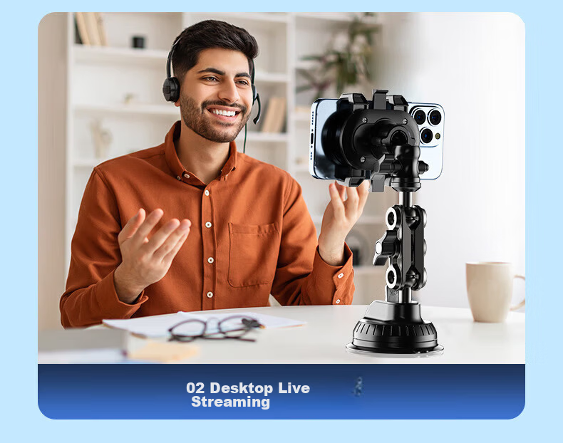 Dijialun Car Phone Holder, First-Person View Mount for DJI And GoPro Suction Cup Action Camera Gimbal Equipment 20