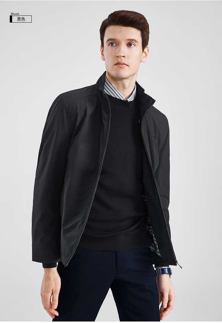 FIRS [Triple-Protection Fabric] Men's Jacket, Business Casual Commuter Stand-Collar Outerwear for Young And Middle-Aged Men, Fall 2026 Collectio 15