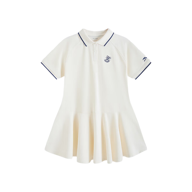 Anta Kids Girls Dress Big Kids 2026 Summer Comfortable Breathable Knitted Dress A62627302