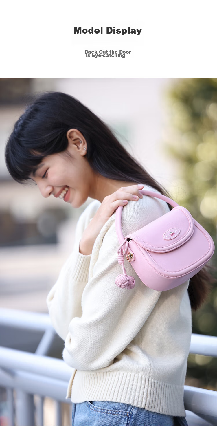 Semir Cherry Saddle Bag Series Women's Handbag, Exquisite Tote Bag, Cute Crossbody Bag, Birthday Gift, 105124153019 10