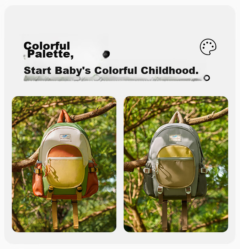 MR.ACE HOMME KIDS Lightweight Water-Resistant Kindergarten School Backpack Parent-Child Outdoor Travel Girls Grade 1 Student Shoulder Bag 7