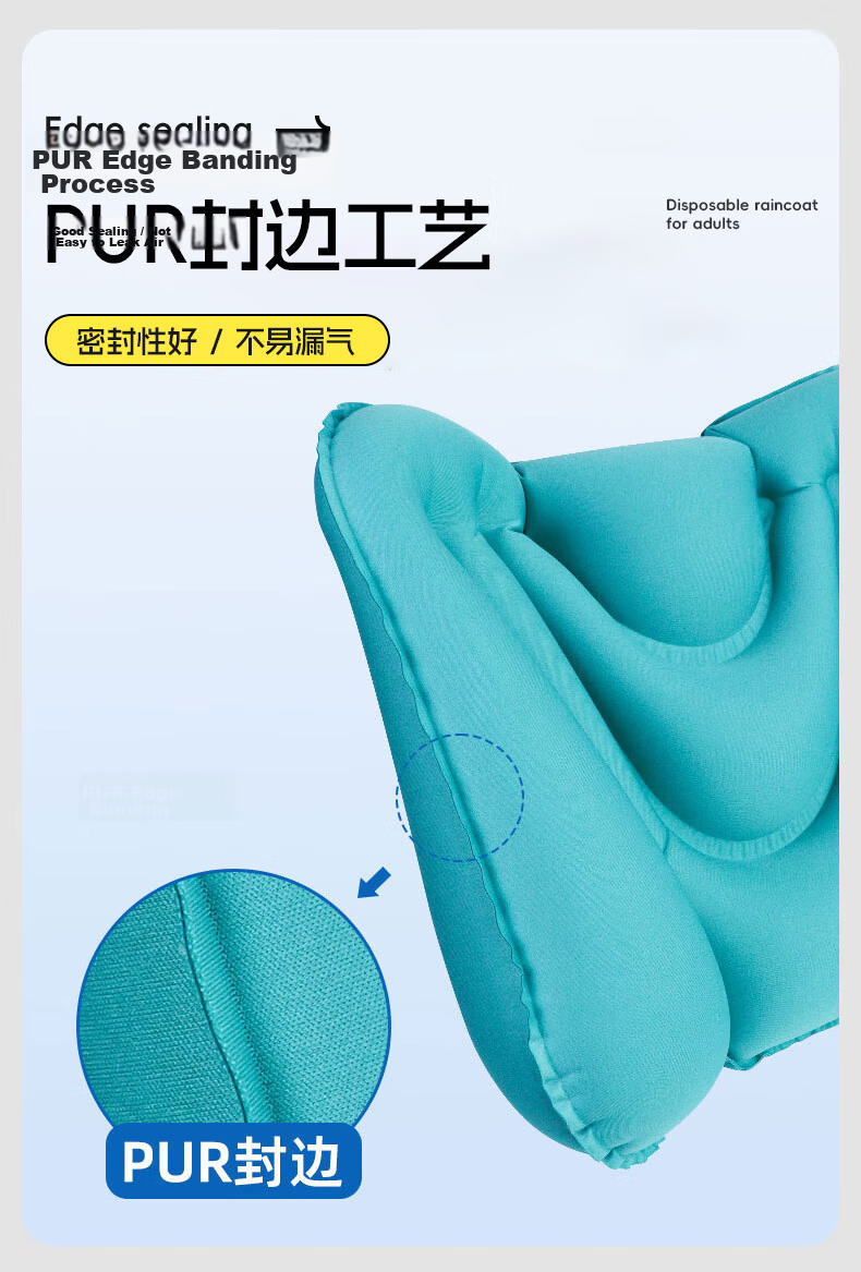 40,000 Kilometers Inflatable U-Shaped Travel Neck Pillow Portable Car Airplane U-Shaped Neck Support Press-Type Pillow for Travel 12