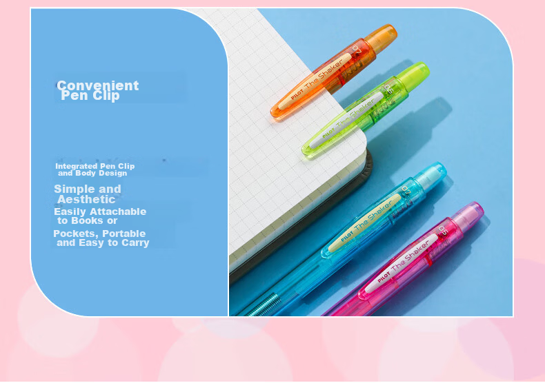 PILOT THE SHAKER 0.5mm Mechanical Pencil with Eraser Purple for Kids Elementary School Beginners Sketching 13