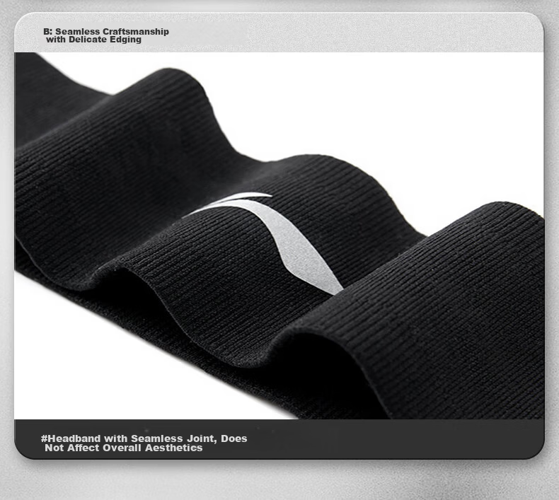Li-Ning Sports Sweatband Unisex Sweat-Absorbing Headband Running Headscarf Basketball Hairband Forehead Protector 10