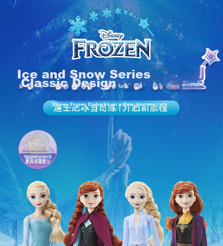 Barbie Pretend Play Birthday Gift Box, Frozen Princess Castle Toy - Elsa Ice Castle Set JDP63 2
