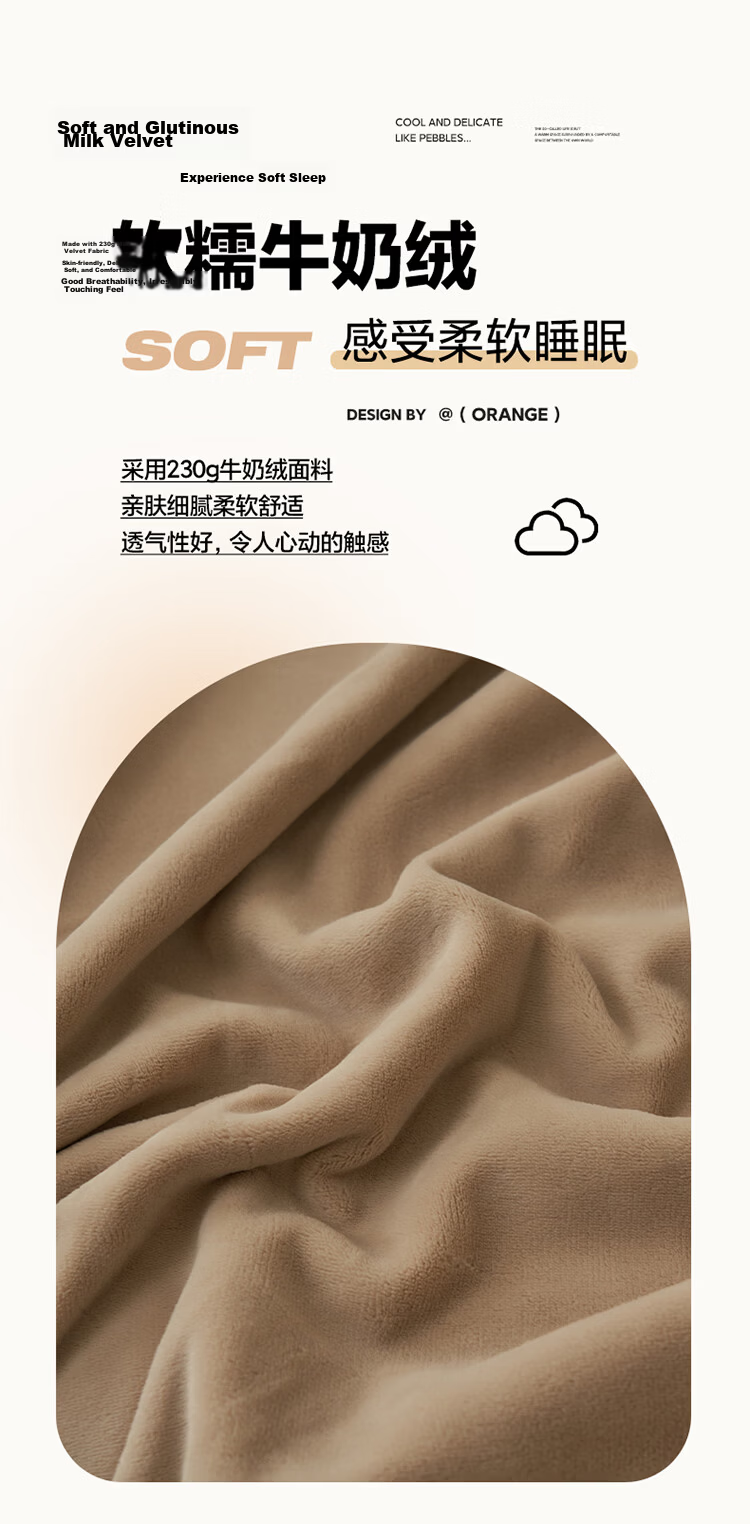 Wuyinliangpin Double-Sided Winter Milk Velvet Blanket, Office Nap Thickened Throw, Nordic Style Towel Blanket, 200*230cm 5