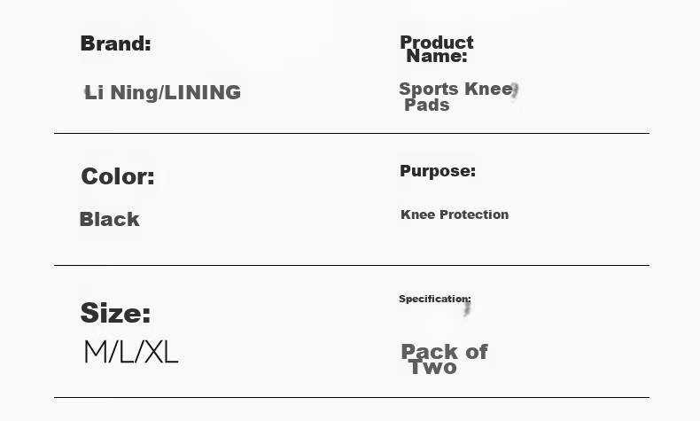 LI-NING Summer Thin Knee Pads Unisex Sports Professional Protection Running Meniscus Injury Basketball Badminton Black L 13