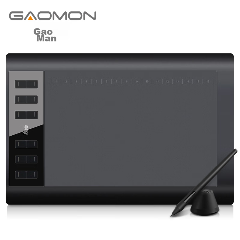 GAOMON Bluetooth Wireless Drawing Tablet Short-Range Passive Pen Handwriting Fresh Green New 16K Pressure Sensitivity Graphics Tablet Compatible with Mobile WH851
