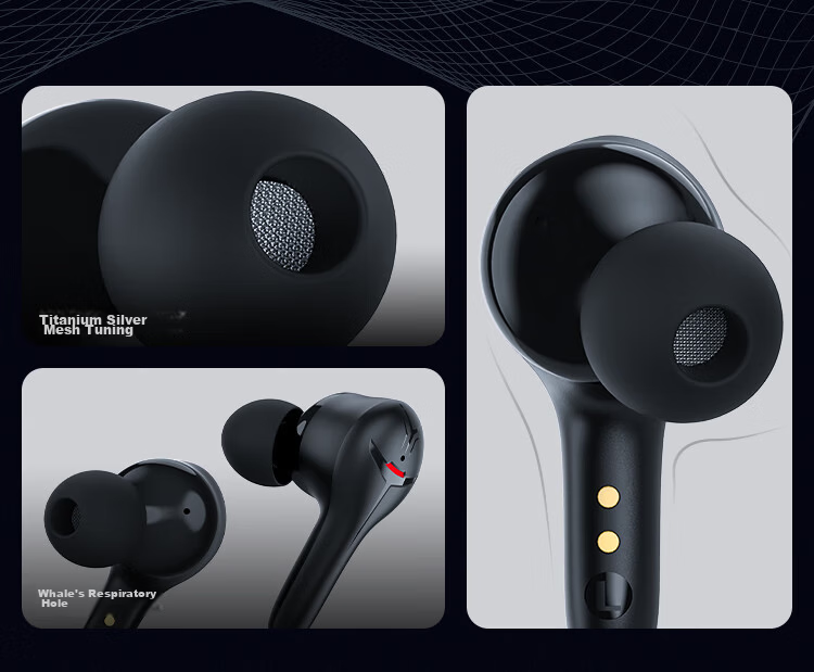 Jiyin 4-Mic Noise Cancelling + 0 Latency Bluetooth 6.0 Wireless In-Ear Gaming Earbuds for PUBG Sound Positioning Music Calls Long Battery Life Compatible with Apple Huawei Xiaomi Men 17