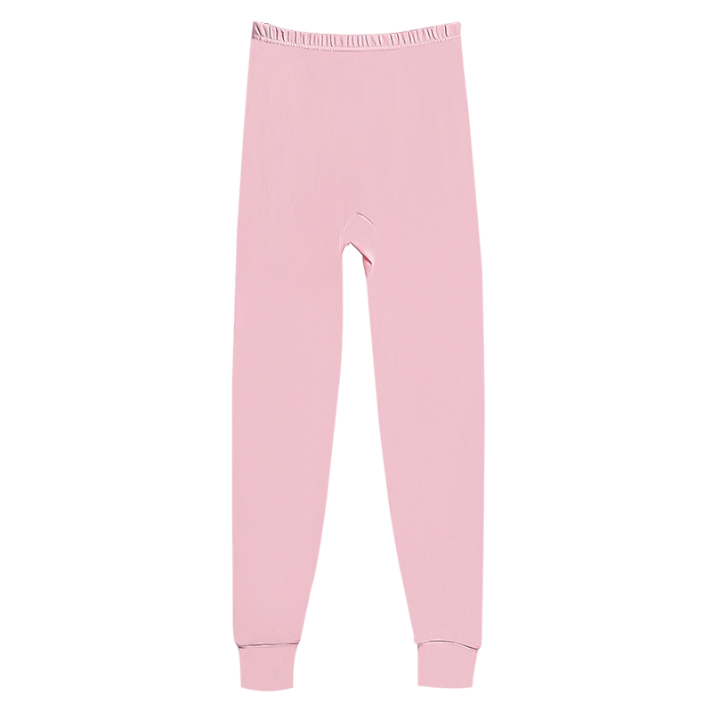 Hodo Women's Pure Cotton Thermal Underwear, Comfortable Soft Elastic Breathable Single Autumn Pants, Elegant Pink